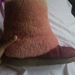 Pink DIY uggs.